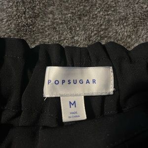 Pop Sugar cropped pants with black bow detail Size M